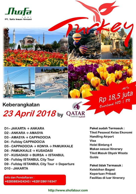 PAKET TOUR Turkey 2018 - Shofa Tour